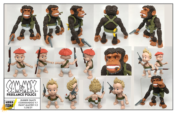 Rubber action shops figures