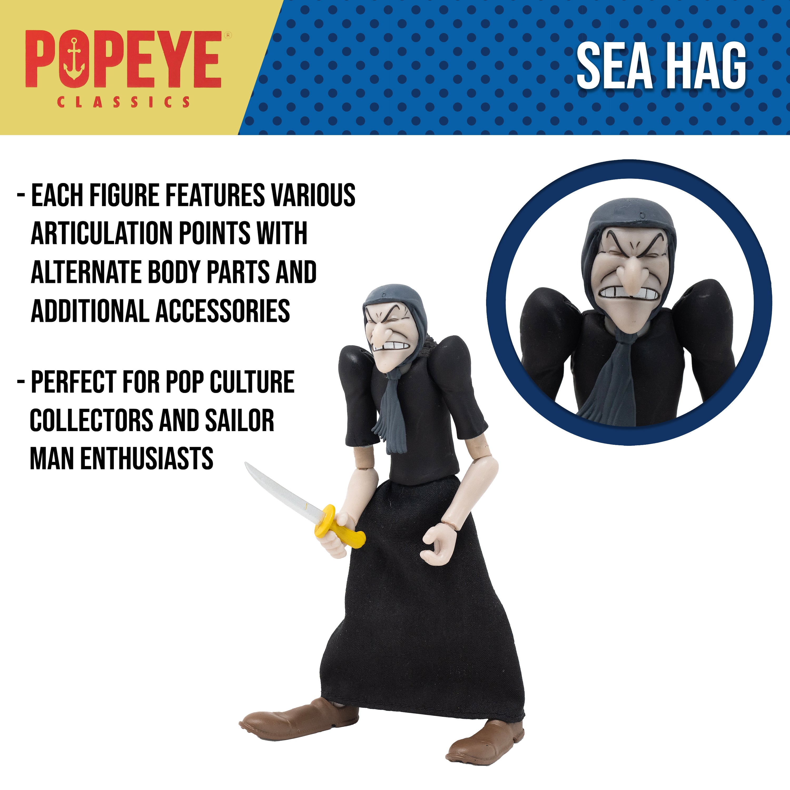 Popeye Classics Action Figure: Sea Hag